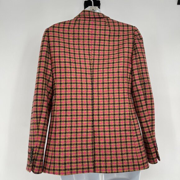 J.Crew Moon Wool Plaid Parke Blazer Size 00 - Picture 6 of 13